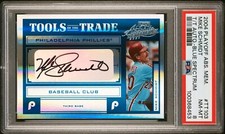 PSA 8 - /25 2004 Playoff Absolute Mike Schmidt Blue #103 (AU) - HOF *TEXCARDS*