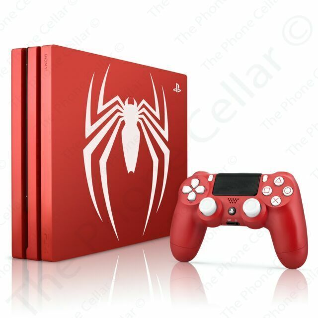 PlayStation 4 Pro Console - Limited Edition Amazing Red Marvel's Spider Man  Bundle - 1TB [PlayStation 4 System] 