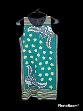 Zara Trafaluc Dress, Green Floral, Women's XS