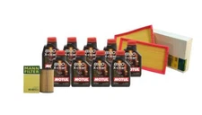 Motul + OEM Engine Oil Change Kit (5W-40) (9 Liter) (X-Clean 8100)