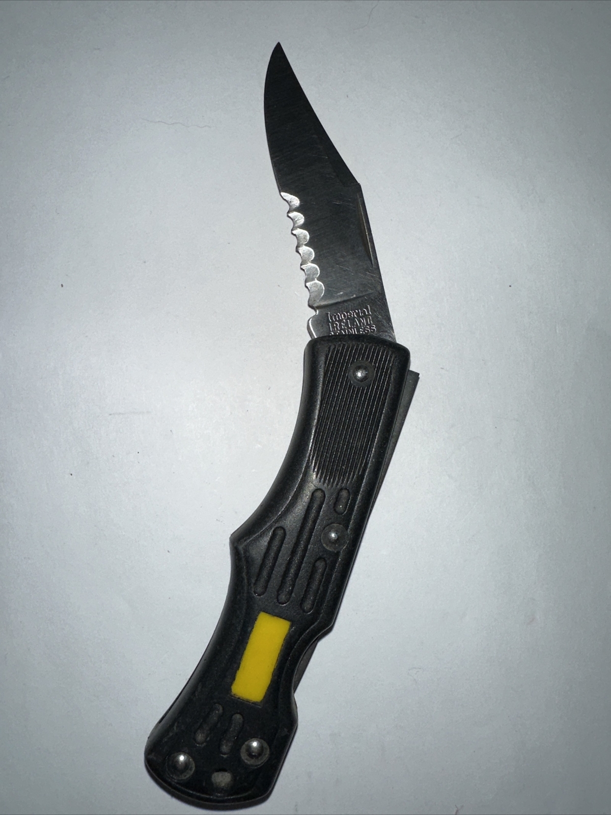 Imperial Ireland Lockback Partially Serrated Folding Pocket Knife eBay