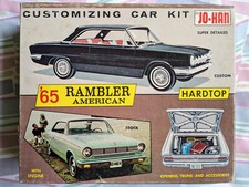 *RARE! ORIGINAL VINTAGE JO-HAN 1965 RAMBLER AMERICAN Kit **COMPLETE *SUPER NICE!