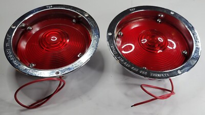 Vintage PAIR Yankee Turnflex HD Chrome Turn Signal or Brake Light