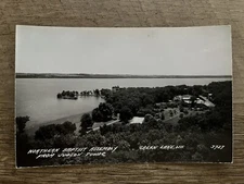Northern Baptist Assembly Judson Tower, Green Lake, WI Real Photo Postcard RPPC