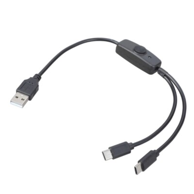 Multi USB C Cable 2 in 1 Multiple Type C Charging Cable Double Splitter