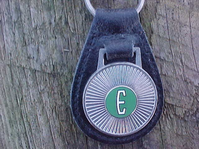 Edsel Key 1958 1959 FORD EDSEL E CLASSIC CAR CHROME LEATHER KEY FOB UNIQUE EXC ...