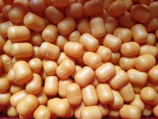 100 pustych kapsułek na jajka niespodziane pomarańczowe - rękodzieło, tombola, ślub
