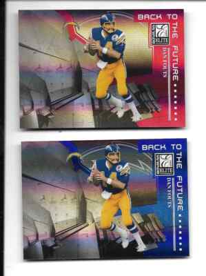 DAN FOUTS 2007 ELITE BACK TO THE FUTURE BLUE & RED #BTF-6 SAN DIEGO CHARGERS