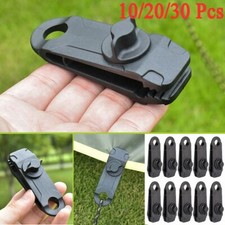 10/20/30Pcs Heavy Duty Tent Tarp Tarpaulin Clip Clamp Buckle Camping Tool Hanger