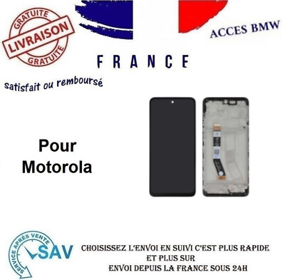 Écran LCD Complet Avec Châssis Pour Motorola Moto G73 5G – Noir