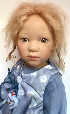 Annette Himstedt Kinder Doll Trudi 2002 Mohair Wig 23 5/8