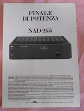 NAD 2155 FINALE DI POTENZA  - CARATTERISTICHE PRELIMINARI - BROCHURE ANNI '80