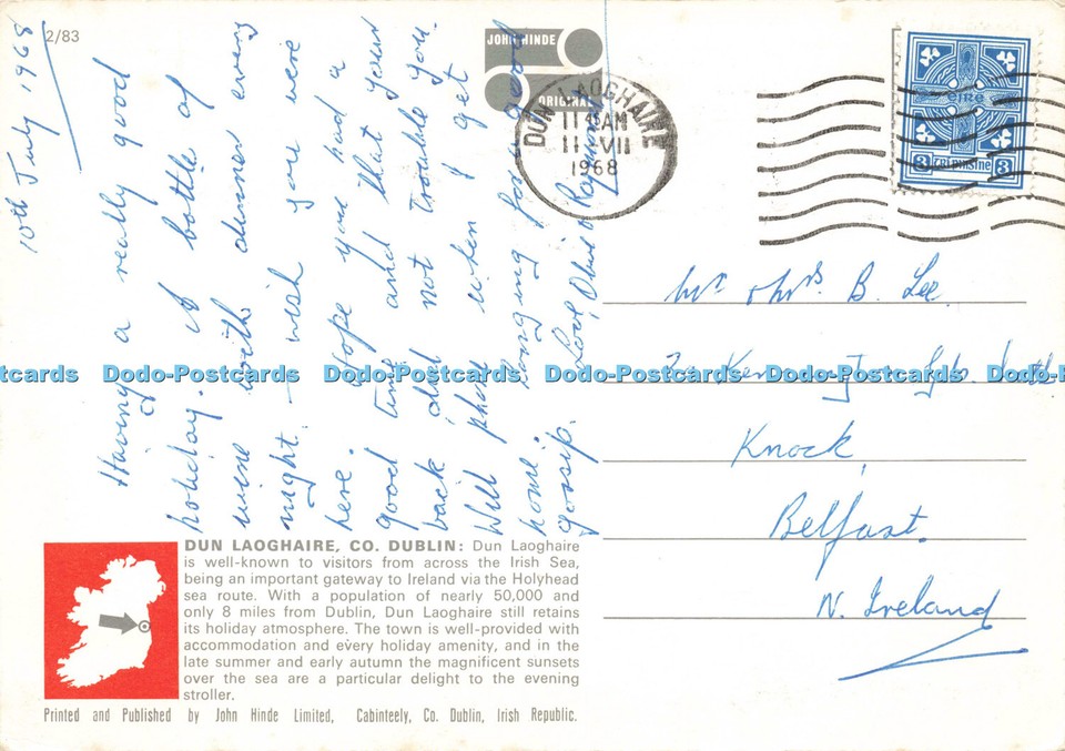 D144648 Sunset on Dun Laoghaire and Sandycove. Co. Dublin. Ireland