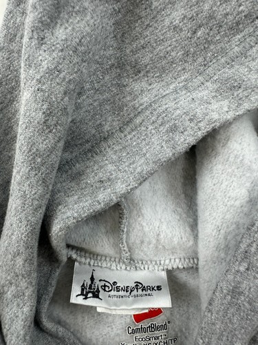Disney Hoodie Sweatshirt Youth XS Gray Full Zip Holiday Christmas Goofy Mickey - Picture 4 of 10