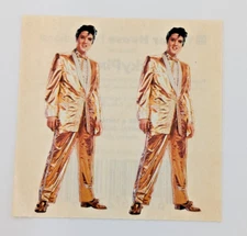Vintage PAPER HOUSE / STICKY PIX Sticker Square- ELVIS