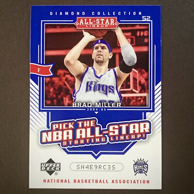 Brad Miller 2003 Upper All-Star Lineup AS16 MINT Kings Legends
