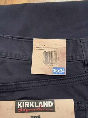 Kirkland Signature (38x34) Men's 5-Pocket Brushed Cotton Pant