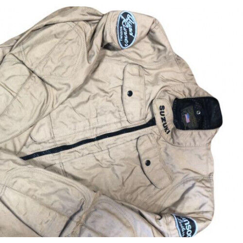VANSON × SUZUKI Motorcycle Jacket Size:2XL Nylon,Leather VG limited From JAPAN - Picture 10 of 12