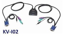 Intellinet 2-Port PS/2 Mini KVM Switch w/ Audio 500852