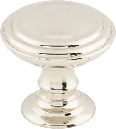 Top Knobs TK321 PN Cabinet  Reeded Knob 1 1/2 Inch Polished Nickel - Picture 1 of 2