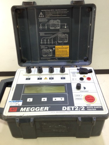 USED MEGGER DET2/2 DET2 / 2 AUTO DIGITAL EARTH TESTER -  USED - AS IS - Picture 1 of 8