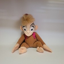 VTG Disney Store Aladdin Abu Plush Bean Bag Toy Retired Monkey