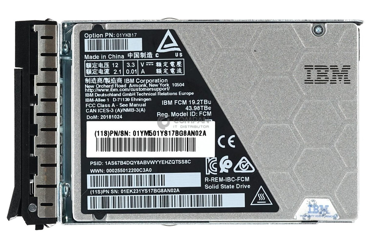 01YM584 IBM 19.2 TBU 43.98 TBE 2.5