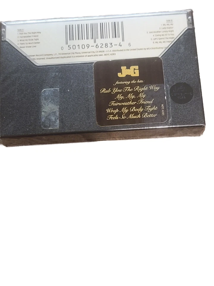 Johnny Gill Self Titled Cassette 1990 Motown Records NEW SEALED Promo Sticker - Image 3 of 4