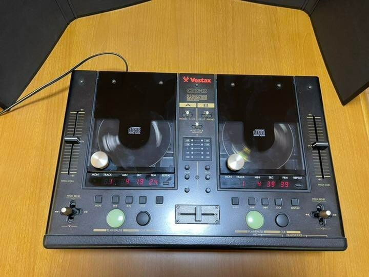 Vestax CDX-12 ベスタクス Vestax CDX 12 Professional CDJ Mixer Dual CD Player Black W
