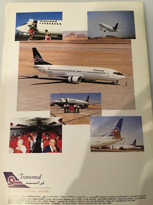 TRANSMED AIRLINES of Egypt PROFILE BROCHURE 1990s B737
