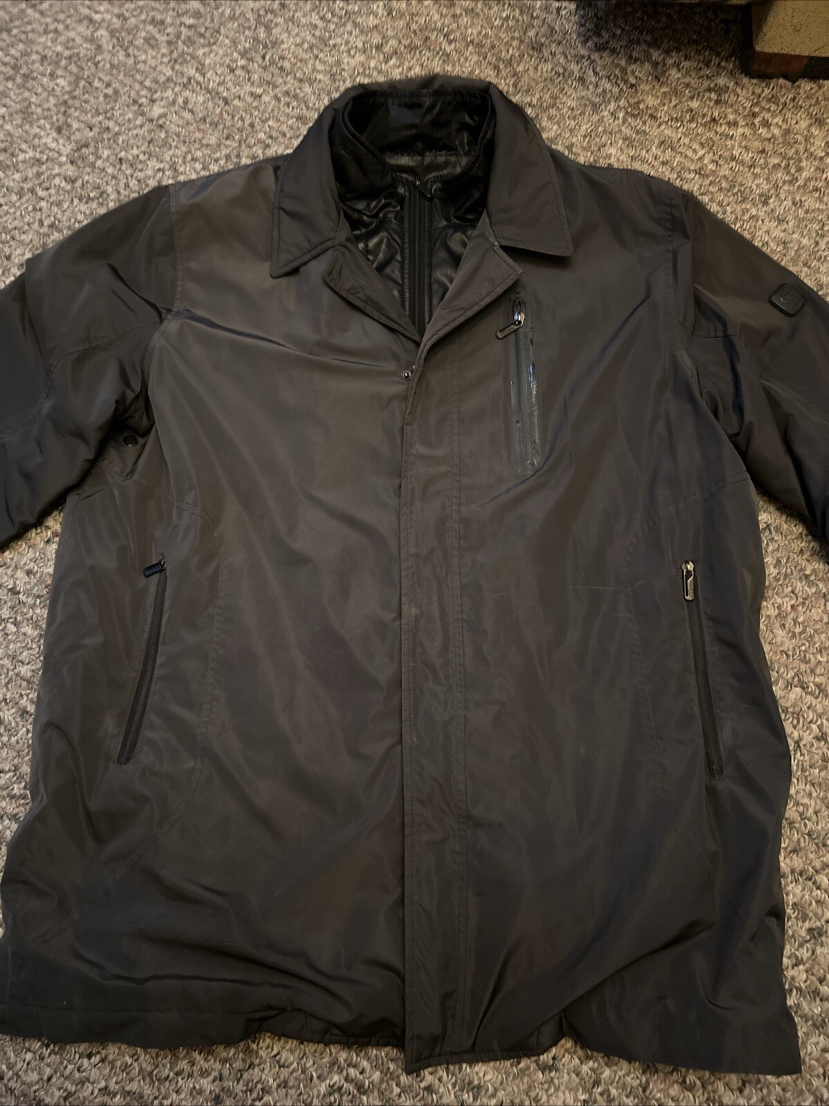 Tumi Tech Black Double Lined  Softshell Rain Jack… - image 1