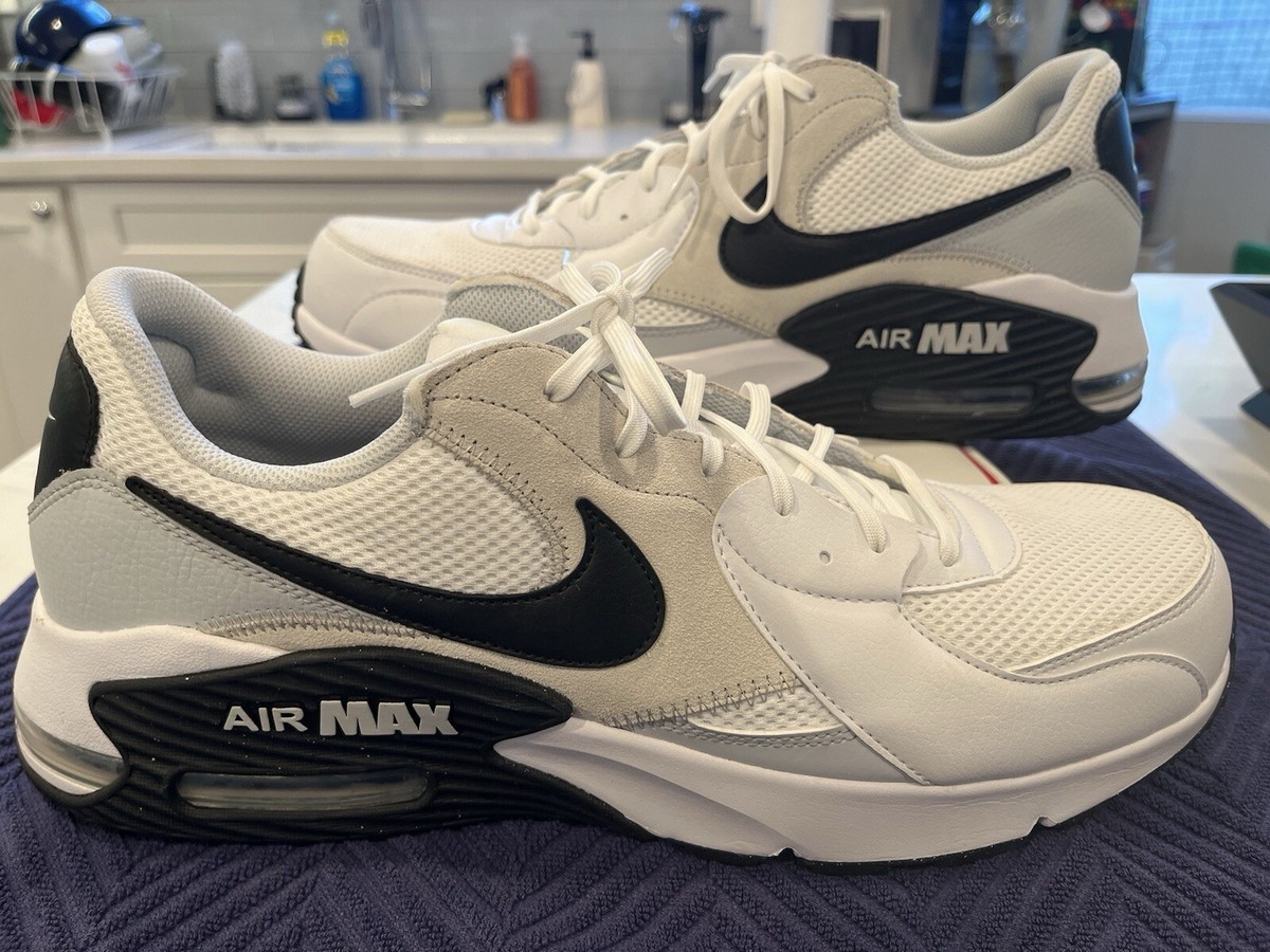 国内配送 NIKE AIR MAX EXCEE WHITE /PURE PLATINUM-BLACK Nike Air Max Excee White/Black Pure Platinum Size 15 FN7304