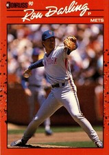 1990 Donruss Ron Darling #289 error no dot