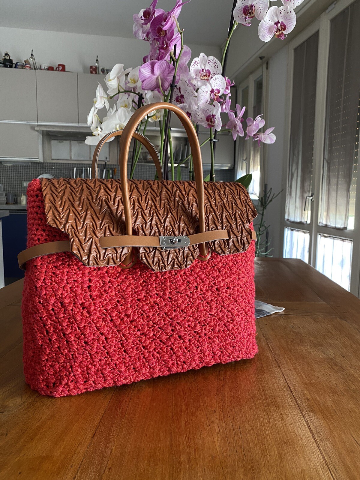 SAOLA Borsa Donna Crochet Uncinetto Fatta A Mano Handmade Tote Bag