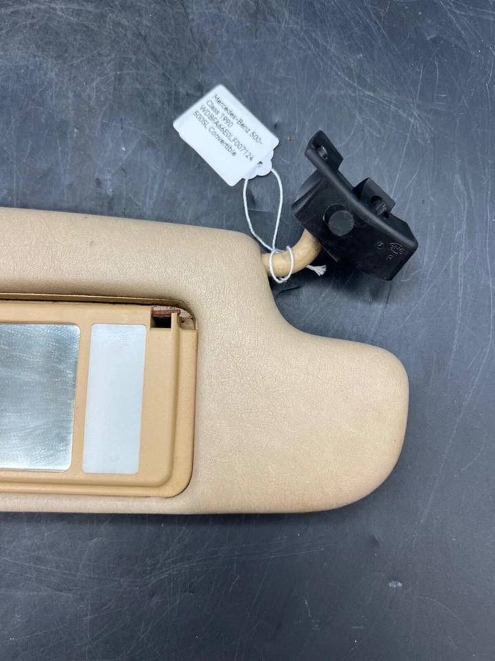 Mercedes-Benz 500SL SL320 R129 1990-2002 OEM lado del pasajero parasol parasol Foto 3 de 4