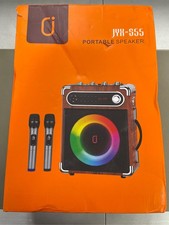 JYX Karaoke Machine with Two Wireless Microphones, Portable Bluetooth Speaker wi