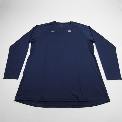 Nike NFL On Field Dri-Fit Long Sleeve Shirt Men's Navy Used XXL