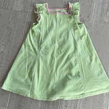 Disney Fairies Girls Green Dress Size 6 Butterfly Patch Towel Terry Cloth Swim