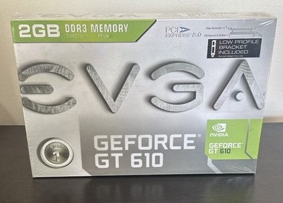 NEW Sealed EVGA Nvidia GeForce GT 610  (02GP32619KR) 2GB DDR3 DirectX 11