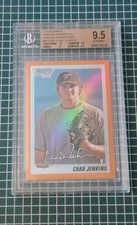 2010 Bowman Chrome - Prospects Chad Jenkins #BCP94 Orange Refractor /25 (RC)