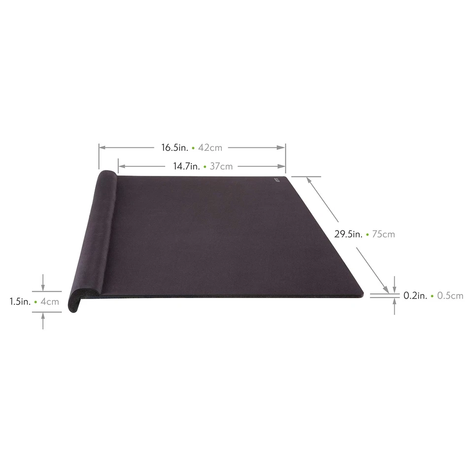 Ergoedge Deskpad with Wrist Rest and Mousing Surface, Large, Black - Image 3 of 4