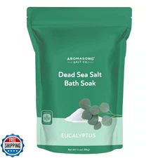 Aromasong Dead Sea Salt - Fine Grain Spa Bath Salt Eucalyptus Sce