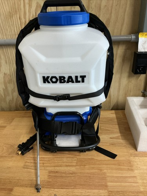 #ad Kobalt 40V 4 Gallon Backpack Chemical Sprayer Tool Only Battery Sprayer $149.99