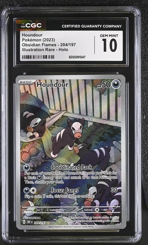 Houndour graded CGC 10 for sale on eBay