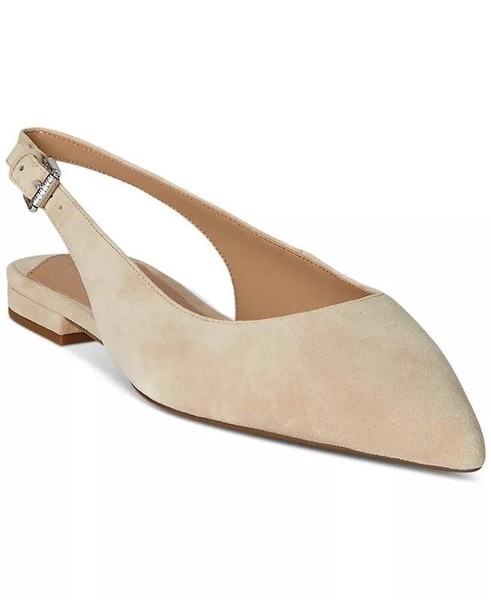 Women Ralph Lauren Heels Beige Suede 9.5