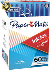 Inkjoy 50ST Ballpoint Pens, Medium Point (1.0Mm), Blue, 60 Count