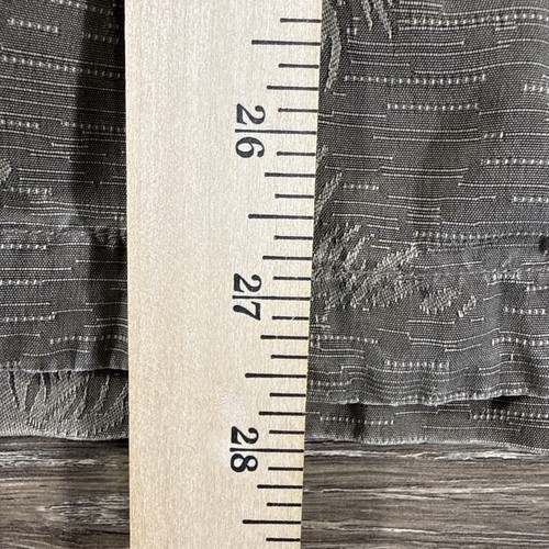 Camicia uomo vintage Tommy Bahama piccola marrone floreale seta campeggio relax vacanza crociera - Foto 9 di 13