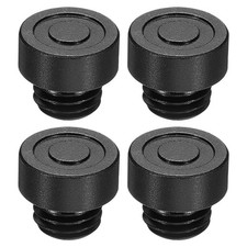 15mm Rod Plug M12 Rod End Male Thread Protective Rod Cap Screw Stopper, 4pcs