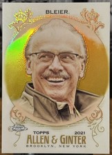 2021 Topps Chrome Allen & Ginter Gold Refractor /50 Rocky Bleier #201 Steelers 