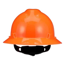 MSA 10021292 V-Gard Hard Hat Hi-Viz Orange Standard Suspension Medium